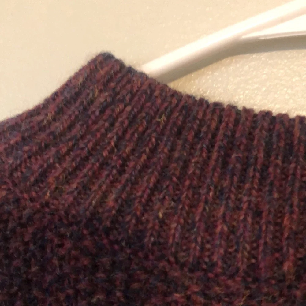 Men’s Woolrich Burgundy 1/4 Zip Wool Heavy Rugged Outdoors Sweater size M - Picture 9 of 10